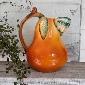 Ceramic Ancora Pear Fruit Pitcher Made in Italy 10918